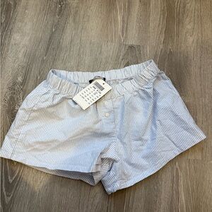 Brandy Melville Striped Blue Women's Shorts